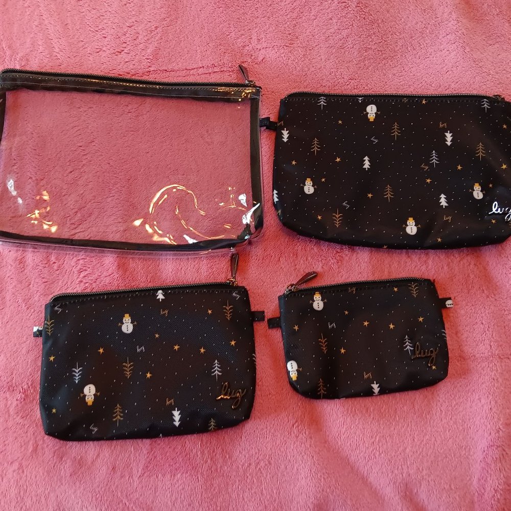 Lug Tackle 4pc Pouches in Snowman Trees